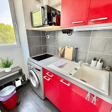 T1 Cosy - Parking - Metro Saouzelong דירה